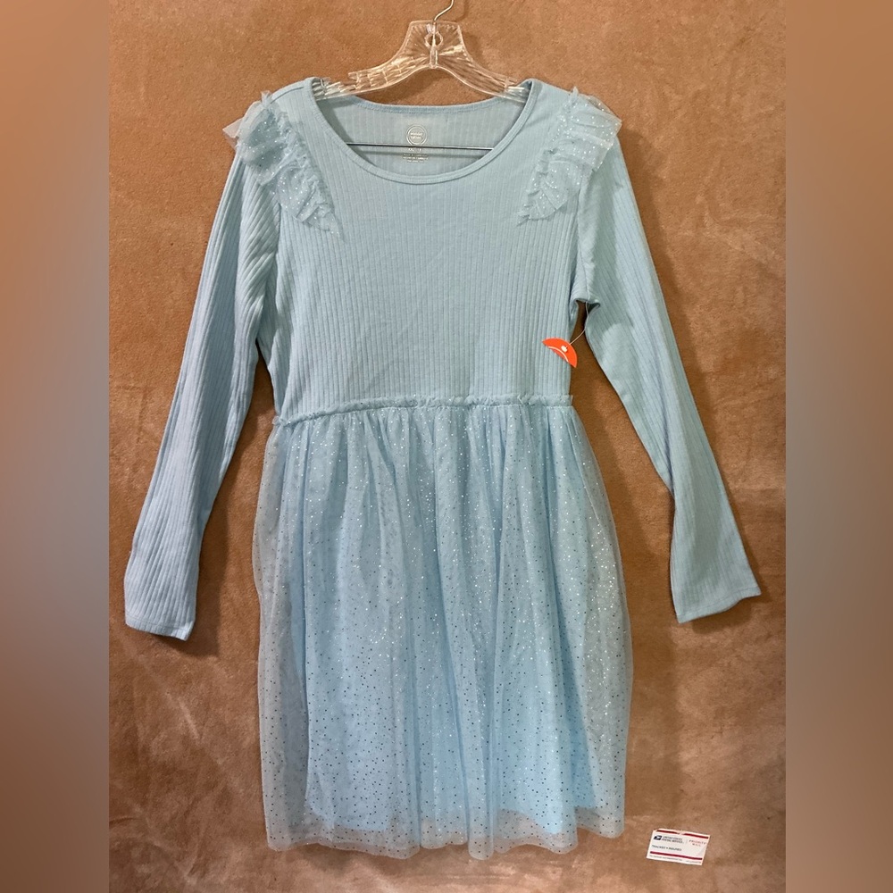 Wonder Nation Light Blue Sparkle Dress